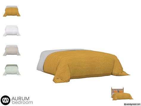 The Sims Resource Aurum Bed Blanket
