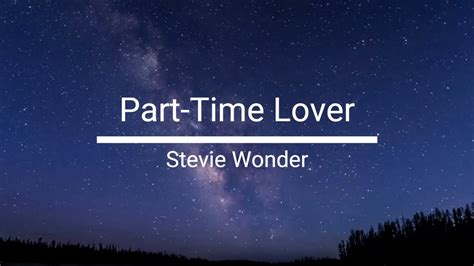 part time lover youtube