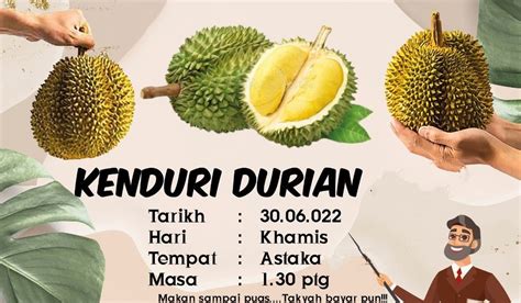 Namakucella Kenduri Durian Makan Sampai Puastak Payah Bayar Pun
