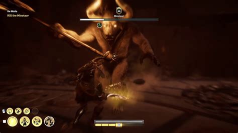 Assassins Creed Odyssey Minotaur Boss Fight Nightmare Difficulty