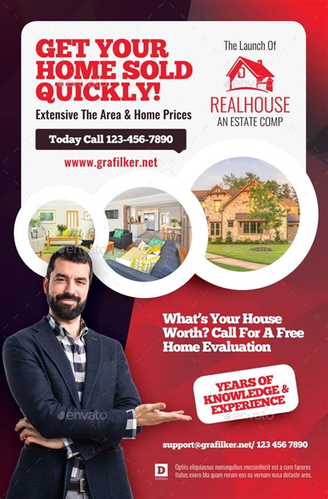 real estate poster 21 examples psd publisher ai