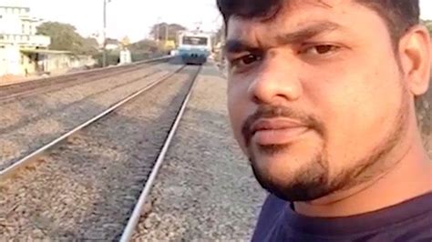 Man Miraculously Survives Being Hit By A Train During Selfie Stunt
