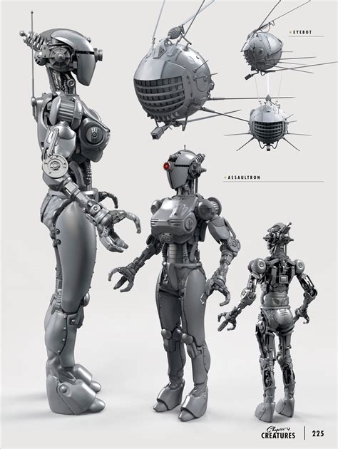 Fallout 4 Concept Eyebot And Assaultron Ретро футуризм Апокалипсис