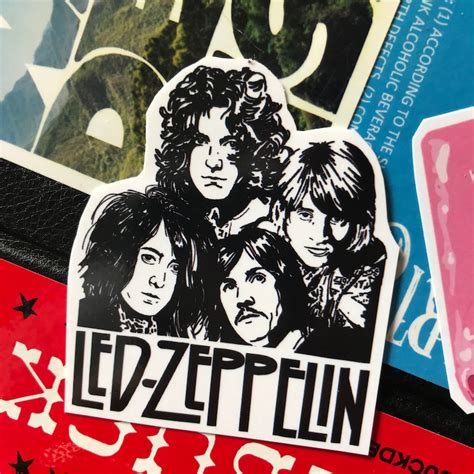 Led Zeppelin Robert Plant Music Sticker Decal Vinyl Etsy