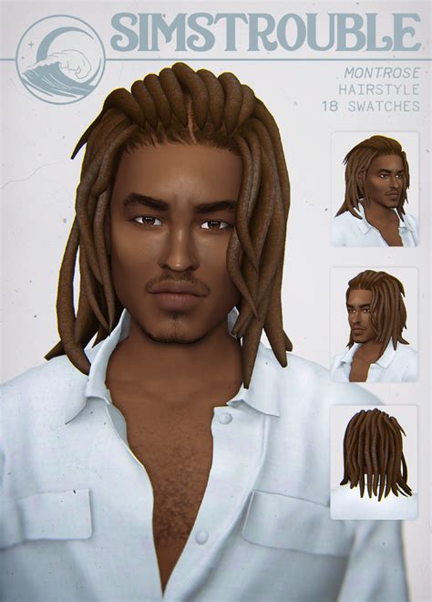 Montrose By Simstrouble Simstrouble On Patreon Sims 4 Hair Male