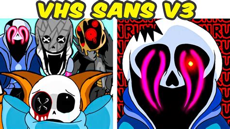 Friday Night Funkin Vs Vhs Sans V3 Full Week Hacked Around Judgment