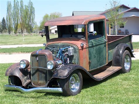 Old Hot Rods Show Winning Homebuilt 1934 Hotrod Ford Pickup