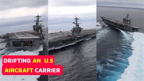 Drifting An Navy Aircraft Carrier Youtube