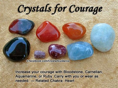 Crystals For Courage Crystals Crystals Healing Properties Gemstone