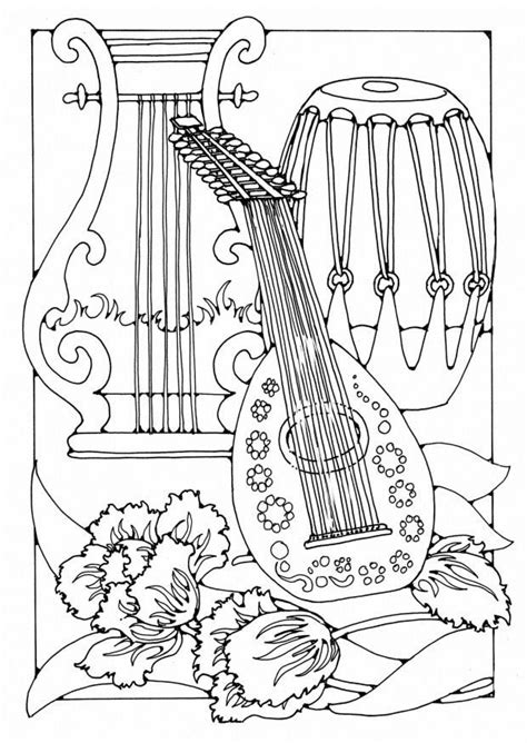 Classical, popular and original music. Musical Instrument Coloring Pages Print Out - Coloring Home