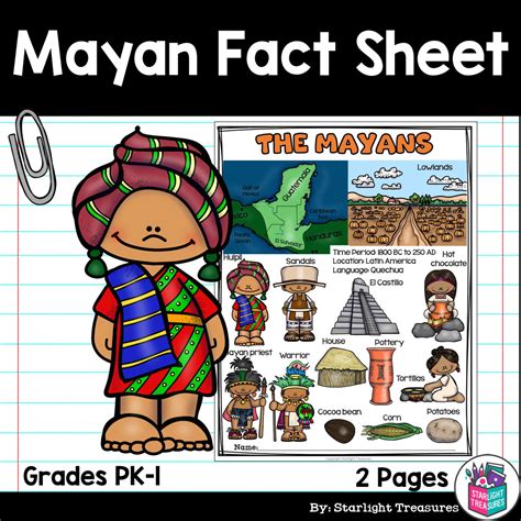 Mayan Fact Sheet Starlight Treasures Llc