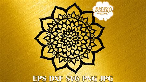 Mandala SVG #1, Mandala Cricut File, Manadla Silhouette | DIDIKO designs