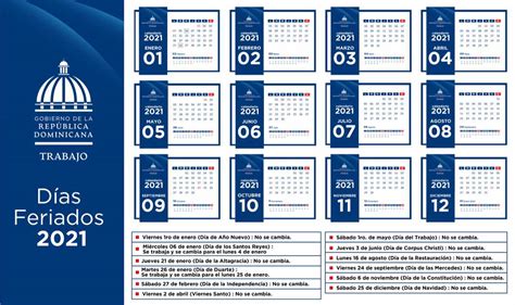 Calendario 2022 Republica Dominicana Ministerio De Trabajo Calendario