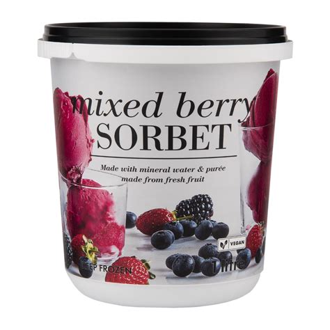 Frozen Mixed Berry Sorbet 1 L Za