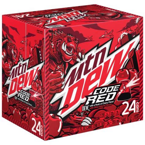 Mountain Dew Code Red Cherry Soda Cans Fl Oz Ralphs