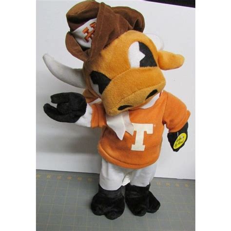 Rare Ut Texas University Longhorns Bevo Animated Mascot Bop Plush Toy