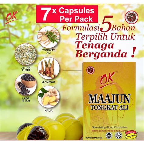 LULUS SIJIL KKM Maajun Tongkat Ali Orang Kampung Kapsul Tradisional Herba Capsule For Men