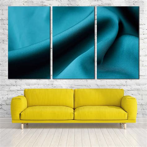 Abstract Elegant Canvas Wall Art Abstract Turquoise Curve Canvas Prin