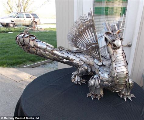 10 hidden details you missed in the film. Welder Gary Hovey uses cutlery to make animal sculptures out of knives and forks | Daily Mail Online