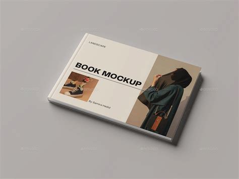 Landscape Book Mockup Graphics Graphicriver