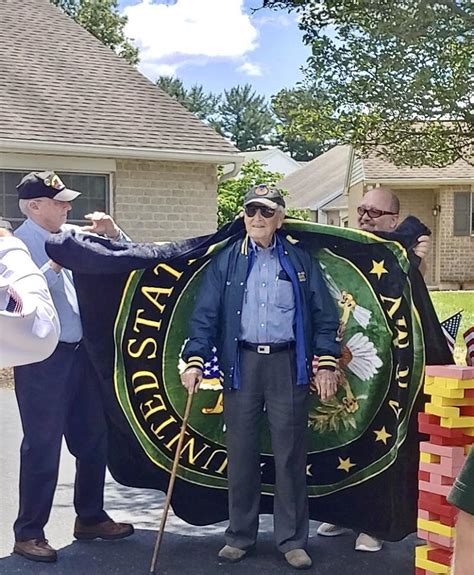 PA Legion Riders Celebrate Year Old WWII Veteran Sam Worley Legiontown U S A