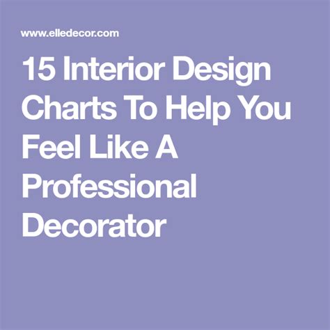 15 Interior Design Charts To Help You Feel Like A Professional Decorator