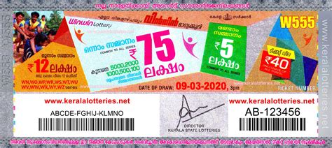 Check out latest all up to date kerala state lottery result today live right here. Kerala Lottery Results:09-03-2020 Win Win W-555 Lottery ...