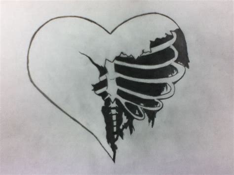 Corazon Roto Dibujo A Lapiz Como Dibujar Un Corazón Roto