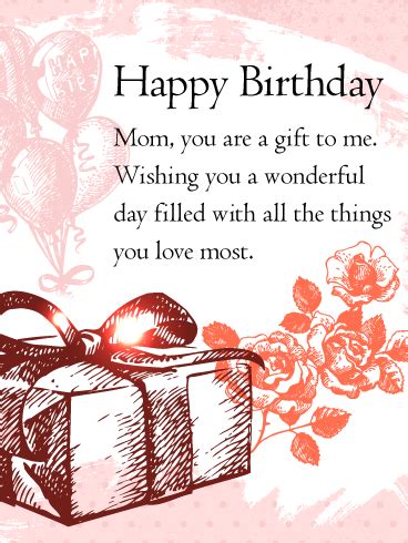 6 short birthday wishes for mom. To my Fabulous Mom - Purple Flower Birthday Card ...