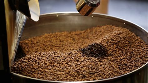 The Freshly Roasted Coffee Beans From A Large Coffee Roaster Youtube