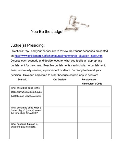 You Be The Judge Answer Key Marbury V Madison Worksheet Answers Printable Worksheets And
