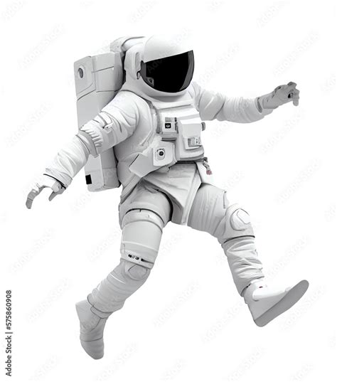 Stockillustratie Astronaut Spaceman Illustration Space Station In Outer
