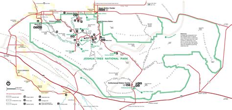 Joshua Tree National Park Map California Full Size Ex