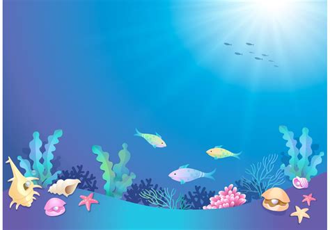 Free Vector Cartoon Underwater World 88219 Vector Art At Vecteezy