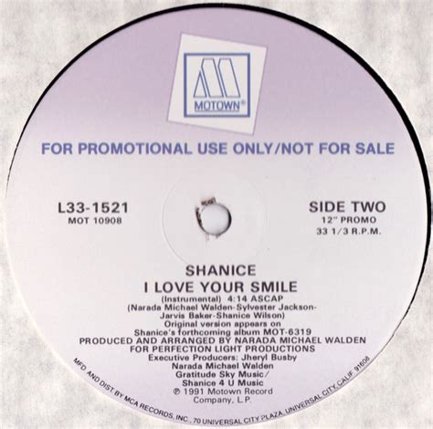 Shanice I Love Your Smile 1991 Vinyl Discogs