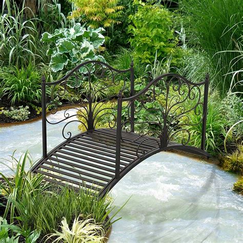 Maybe you would like to learn more about one of these? Outsunny Metal Arched Backyard Decorative Garden Bridge ...