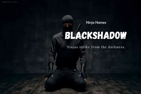 175 Ninja Names That Unleash Your Inner Warrior Nameswolf