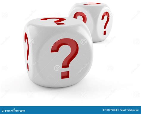 Dice With Question Marks Stock Illustration Illustration Of Betting