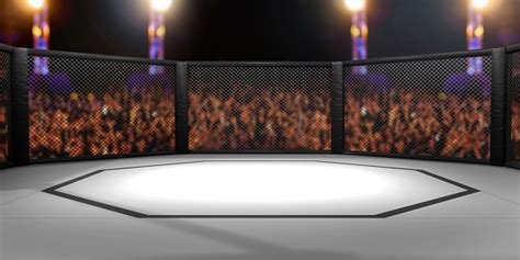 3d Rendered Illustration Of An Mma Mixed Martial Arts Fighting Cage