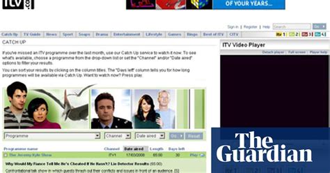 Itv To Relaunch Iplayer Rival Itv Plc The Guardian