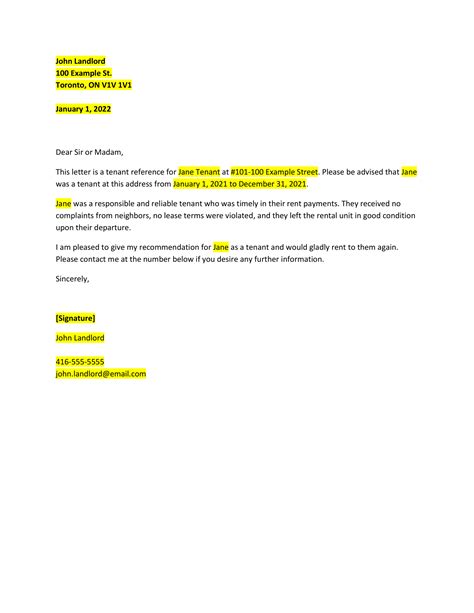 Tenant Reference Letter | Free Template + Guide | Square One