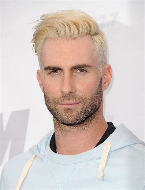 Adam Levine Bleached Blonde Men Hair Color Bleached