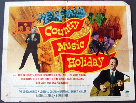 Graziano Rocky Movie Poster Country Music Holiday 1958 Jo Sports Inc