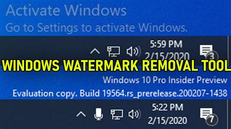 How To Remove Windows Watermark 2020 Guide Youtube