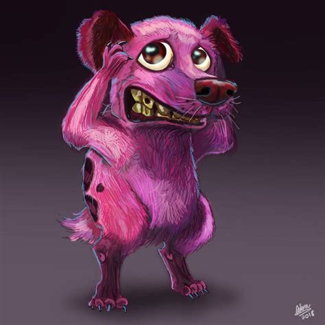 Realistic Courage The Cowardly Dog By Adamgipsonn On Deviantart