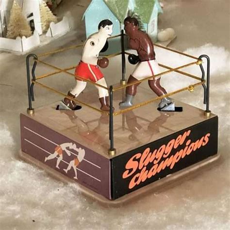 Boxing Ring Tin Toy Joe Louis Max Schmeling Wwii Soldier