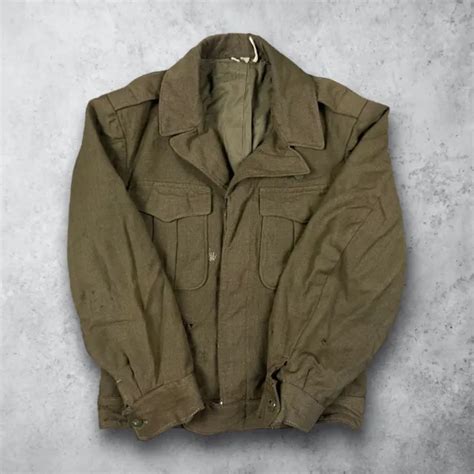 Vintage 1944 Ww2 Wool Field Jacket Ike Eisenhower Uniform Military Coat