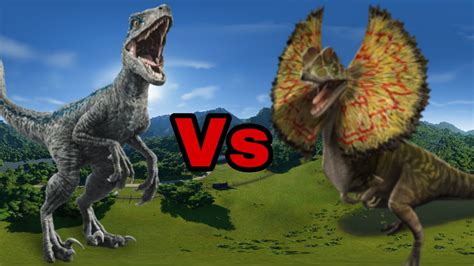 Velociraptor Vs Dilofosauro Jurassic World Evolution Youtube