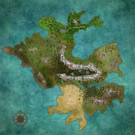 Made My First Map Using Wonderdraft Any Advice On How To Improve It