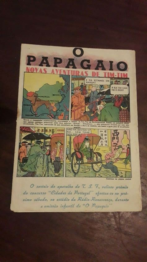Tintin First Colour Appearence 1938 Portuguese